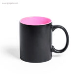Taza de cerámica negra 350 ml rosa rg regalos publicitarios