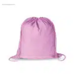 Mochila saco barata de algodón rosa