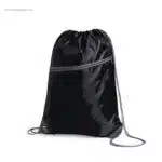 Mochila saco con bolsillo negra