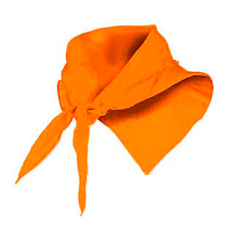 Pañuelo fino triangular naranja rgregalos