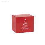 Taza decoración navideña árbol caja RG regalos