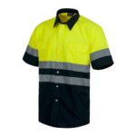 Camisa alta visibilidad bicolor mc amarilla rg regalos publicitarios