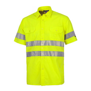 Camisa-alta-visibilidad-manga-corta-amarilla-RG-regalos-empresa
