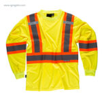 Camiseta alta visibilidad con bolsillo amarilla ml rg regalos publicitarios