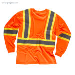 Camiseta alta visibilidad con bolsillo naranja ml rg regalos publicitarios