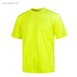 Camiseta alta visibilidad manga corta amarilla rg regalos publicitarios