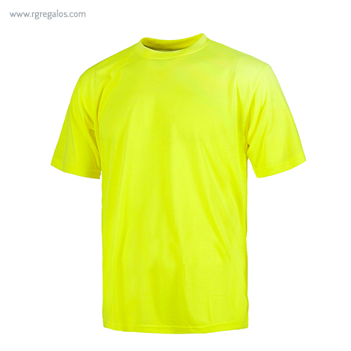 Camiseta alta visibilidad manga corta amarilla rg regalos publicitarios