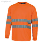 Camiseta alta visibilidad manga larga naranja rg regalos publicitarios