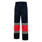 Pantalón alta visibilidad 018 azul rojo rg regalos publicitarios