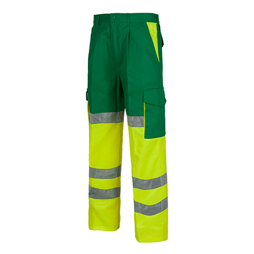 Pantalón alta visibilidad 214 amarillo y verde rg regalos publicitarios