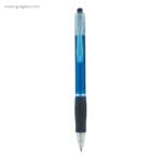 Bolígrafo publicitario translúcido azul rg regalos publicitarios