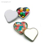 Lata con caramelos o gominolas corazón rg regalos publicitarios