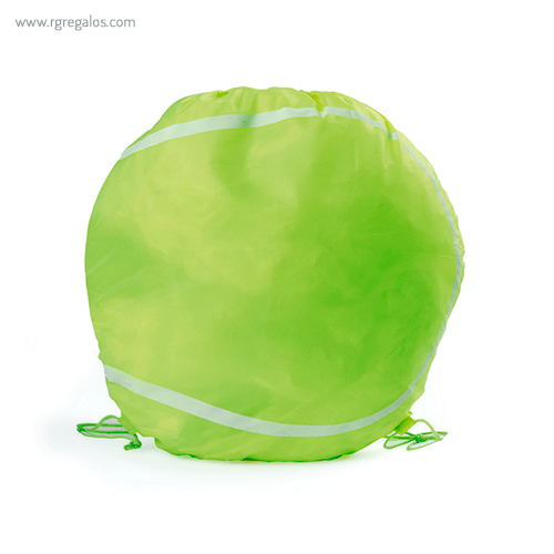 Mochila plana en forma de balón tenis rg regalos publicitarios