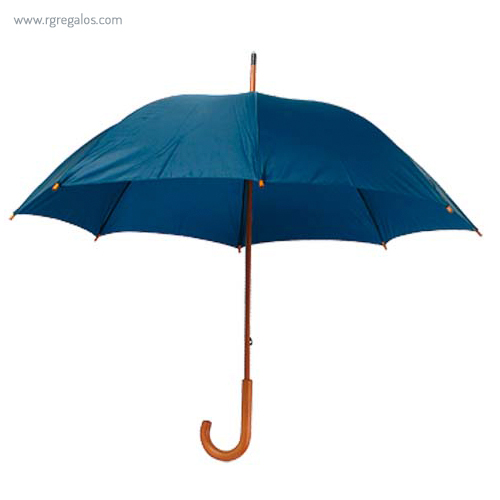 Paraguas mango y caña de madera marino rg regalos publicitarios