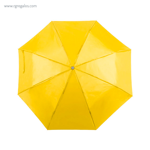 Paraguas plegable poliéster amarillo rg regalos publicitarios