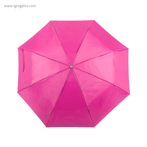 Paraguas plegable poliéster fucsia rg regalos publicitarios