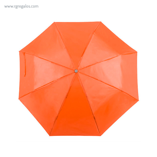Paraguas plegable poliéster naranja rg regalos publicitarios