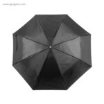 Paraguas plegable poliéster negro rg regalos publicitarios