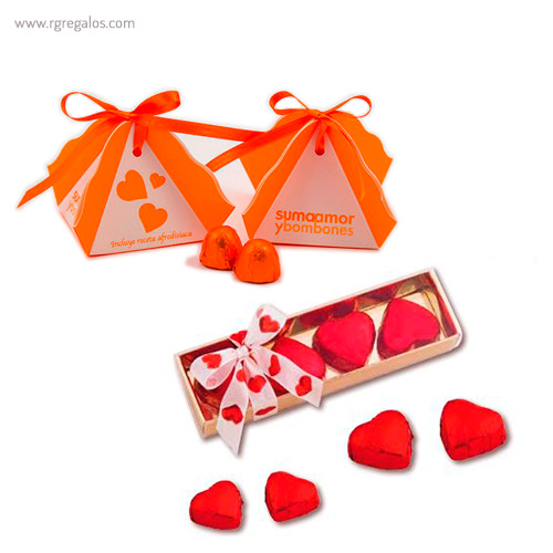 Cajas bombones san valentín rg regalos publicitarios