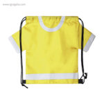 Mochila saco en forma de camiseta amarilla rg regalos publicitarios