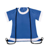 Mochila saco en forma de camiseta azul rg regalos promocionales