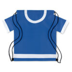 Mochila saco en forma de camiseta azul rg regalos publicitarios