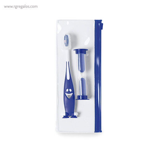 Set cepillo de dientes infantil azul rg regalos promocionales