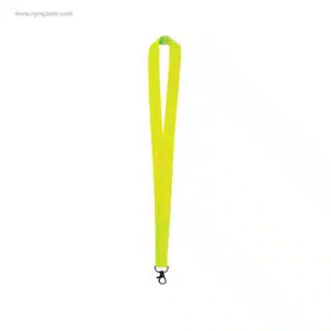 Lanyard fluorescente personalizado amarillo