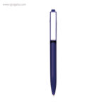Bolígrafo plástico cierre pulsador púrpura rg regalos publicitarios