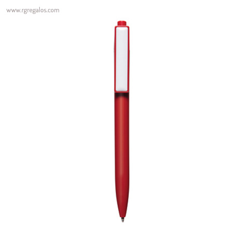 Bolígrafo plástico cierre pulsador rojo rg regalos publicitarios