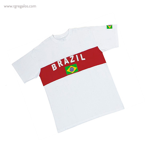 Camiseta bandera países Brasil - RG regalos publicitarios