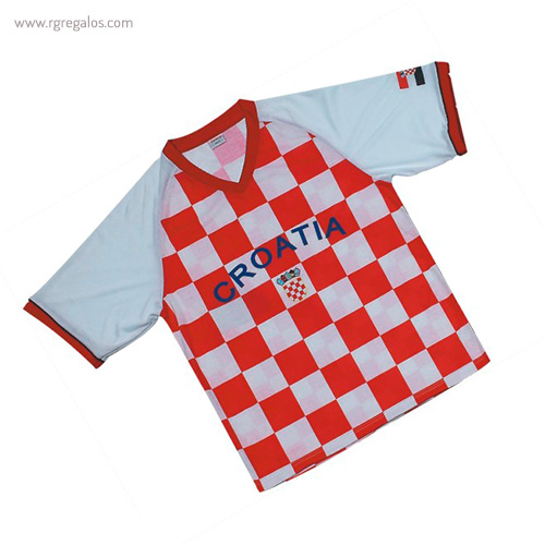 Camiseta bandera países Croacia - RG regalos publicitarios