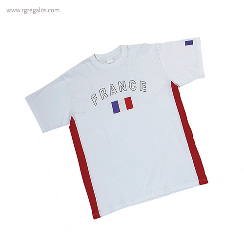 Camiseta bandera países Francia - RG regalos publicitarios