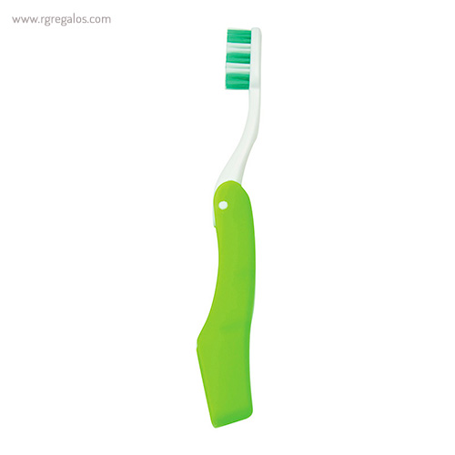 Cepillo de dientes plegable verde rg regalos publicitarios