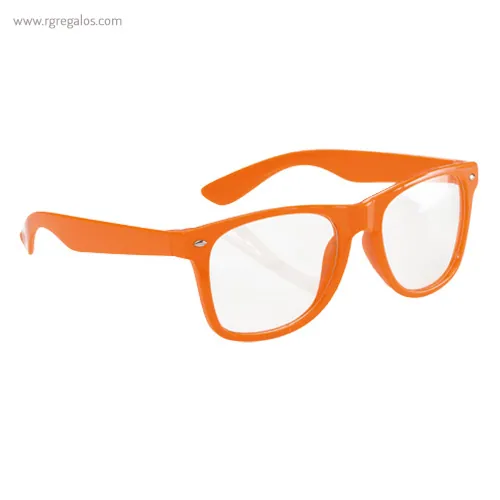 Gafas con lentes transparente naranja rg regalos publicitarios