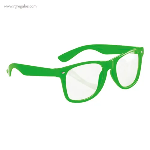 Gafas con lentes transparente verdes rg regalos publicitarios
