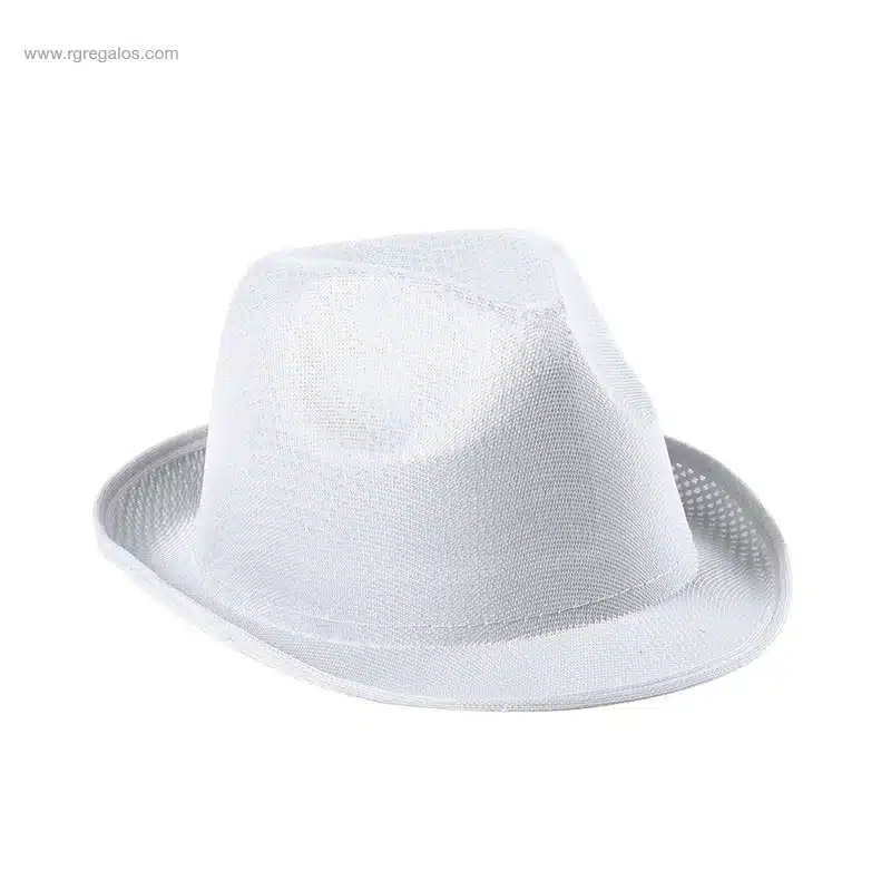 Sombrero barato publicitario blanco