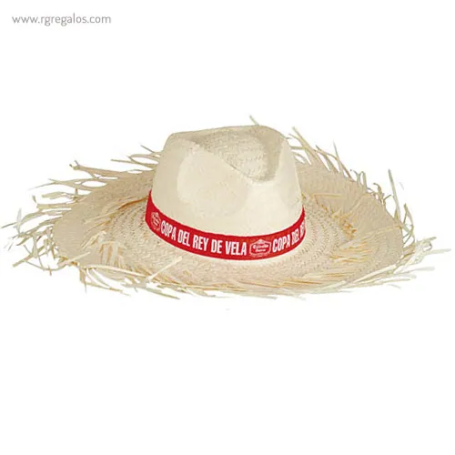 Sombrero con flecos filagarchados blanco rg regalos publicitarios