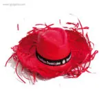 Sombrero con flecos filagarchados rojo rg regalos publicitarios