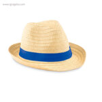 Sombrero de papel paja cinta azul 1 rg regalos publicitarios