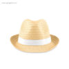Sombrero de papel paja cinta blanca - RG regalos publicitarios