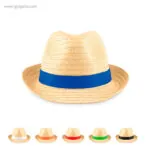 Sombrero de papel paja cinta colores rg regalos publicitarios