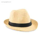 Sombrero de papel paja cinta negra 1 rg regalos publicitarios