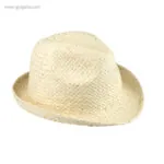 Sombrero de papel paja flexible blanco rg regalos publicitarios