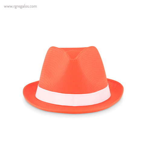 Sombrero de poliéster de colores naranja 1 rg regalos publicitarios