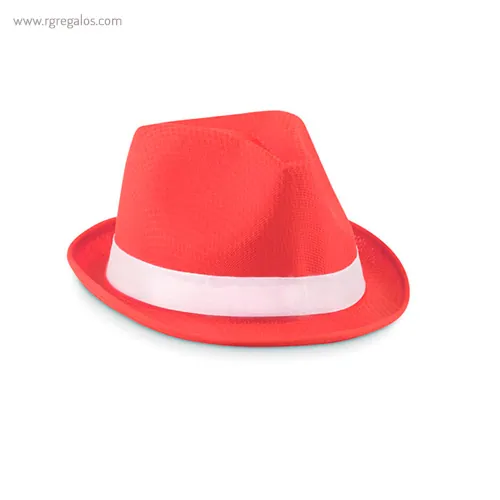 Sombrero de poliéster de colores rojo rg regalos publicitarios
