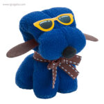 Toalla en forma de perro azul rg regalos publicitarios