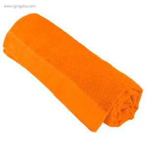 Toalla publicitaria en vivos colores naranja rg regalos publicitarios