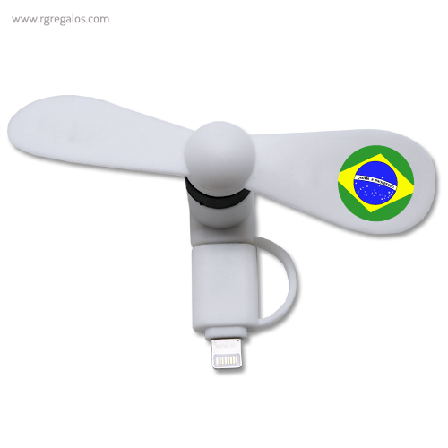 Ventilador bandera países smartphone brasil rg regalos publicitarios