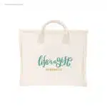 Bolsa de playa personalizada flecos logo